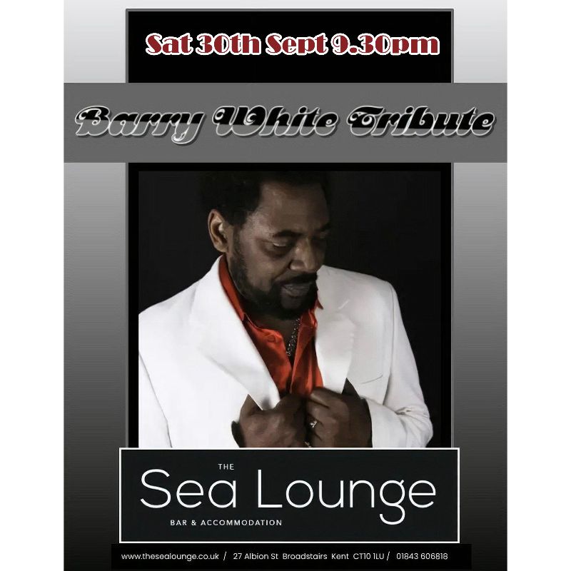 Image representing Barry White Tribute Act from The Sea Lounge, Broadstairs