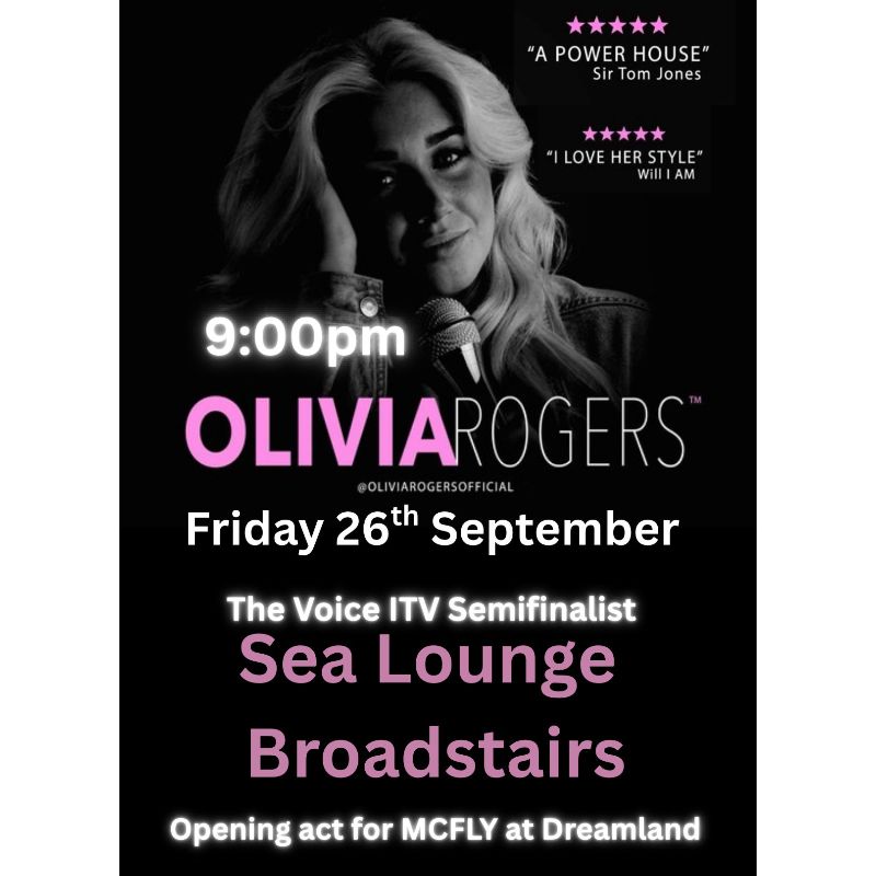 Image representing Olivia Rogers - The Voice ITV Semifinalist from The Sea Lounge, Broadstairs